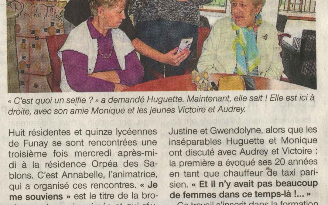 Je me souviens… article Ouest France 27112015